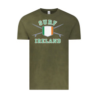 Vintage Olive ireland surfing hoodie  irish flag surfboards design Vintage Tee - ArtChic