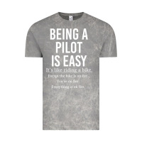 Cloud Rock Funny Pilot Gift Being A Pilot Is Easy Vintage Tee - ArtChic