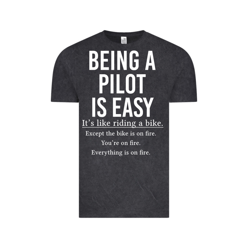 Funny Pilot Gift Being A Pilot Is Easy Vintage Tee by ArtChic | Teevron