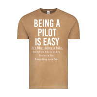 Vintage Camel Funny Pilot Gift Being A Pilot Is Easy Vintage Tee - ArtChic