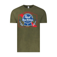 Vintage Olive pabst blue ribbon 1 Vintage Tee - ArtChic