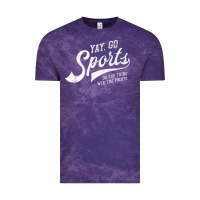 Cloud Purple Yay Go Sports Vintage Funny Sports Vintage Tee - ArtChic