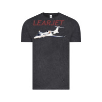 Vintage Black learjet airplane flying pilot long sleeve t shirt Vintage Tee - ArtChic