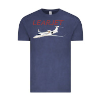 Vintage Denim learjet airplane flying pilot long sleeve t shirt Vintage Tee - ArtChic