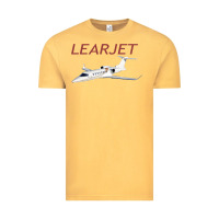 Vintage Mustard learjet airplane flying pilot long sleeve t shirt Vintage Tee - ArtChic