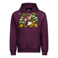 Mauve Wine christmas donkey candy house Urban Hoodie - BarkalooDesign