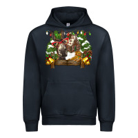 Navy christmas donkey candy house Urban Hoodie - BarkalooDesign