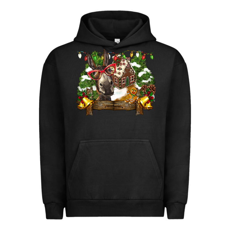 Christmas Donkey Candy House Urban Hoodie by BarkalooDesign | Teevron