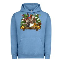 Pigment Pebble Blue christmas donkey candy house Urban Hoodie - BarkalooDesign