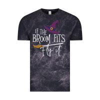 Cloud Black if the broom fit fly it Vintage Tee - ArtChic