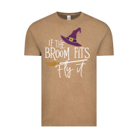 Vintage Coffee if the broom fit fly it Vintage Tee - ArtChic