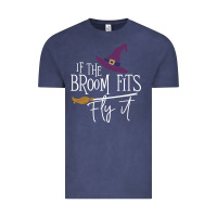 Vintage Denim if the broom fit fly it Vintage Tee - ArtChic