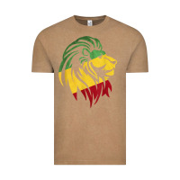 Vintage Coffee Lion of Judah Reggae, Rasta, Ethiopia Jamaican Roots Vintage Tee - ArtChic
