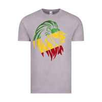 Vintage Zinc Lion of Judah Reggae, Rasta, Ethiopia Jamaican Roots Vintage Tee - ArtChic