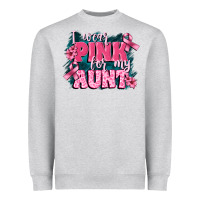Heather Grey i wear pink for my aunt Heavyweight Sweatshirt - FaDigitalArtStudio
