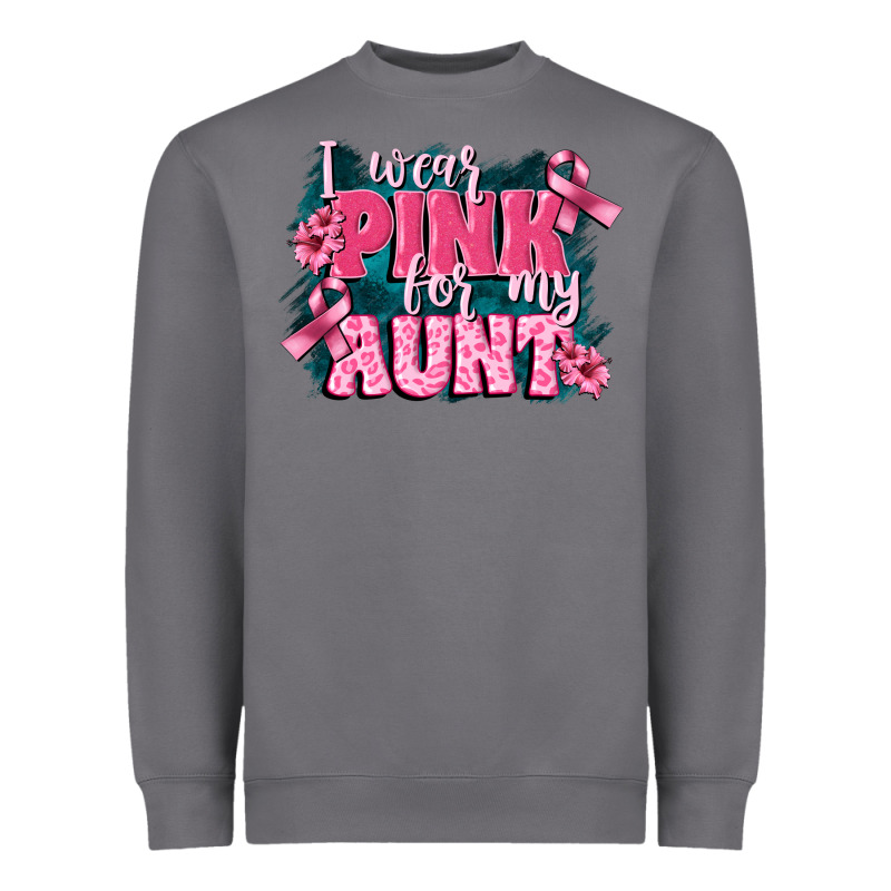 I Wear Pink For My Aunt Heavyweight Sweatshirt by FaDigitalArtStudio | Teevron