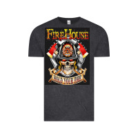 Vintage Black firehouse rock love Vintage Tee - ArtChic