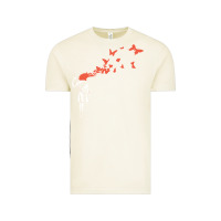 Vintage Arctic banksy headshot butterfly Vintage Tee - ArtChic