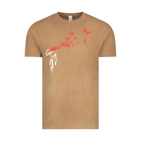 Vintage Camel banksy headshot butterfly Vintage Tee - ArtChic