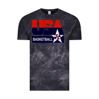 Cloud Black usa basketball Vintage Tee - ArtChic