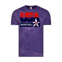 Cloud Purple usa basketball Vintage Tee - ArtChic