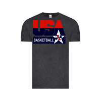 Vintage Black usa basketball Vintage Tee - ArtChic