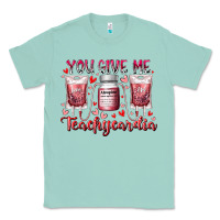 Seafoam you give me teachcardia Classic Tee - RacoonDesign