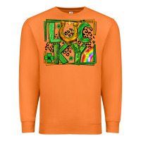 Carrot lucky horseshoe st patricks day leopard frame Premium Sweatshirt - LillyAllenDesigns