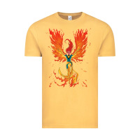 Vintage Mustard X-Men Jean Grey Phoenix Cosmic Flames Vintage Tee - ArtChic