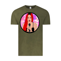 Vintage Olive red hair girl singing Vintage Tee - ArtChic