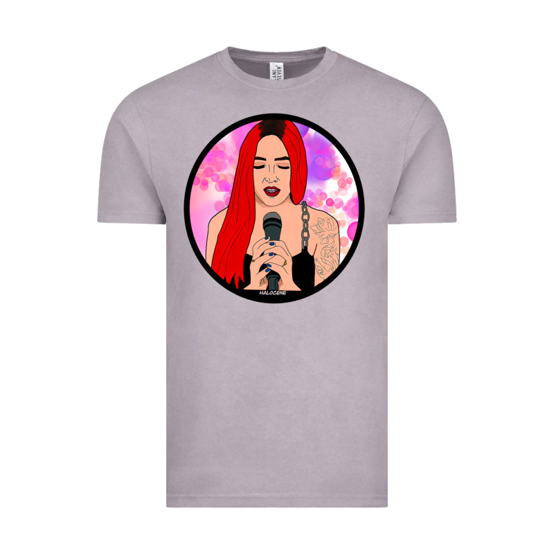 Red Hair Girl Singing Vintage Tee by ArtChic | Teevron