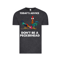 Vintage Black hei hei today's advice don't be a peckerhead Vintage Tee - ArtChic