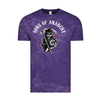 Cloud Purple horror skull sons of anarchy Vintage Tee - ArtChic
