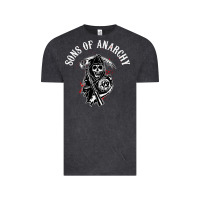 Vintage Black horror skull sons of anarchy Vintage Tee - ArtChic