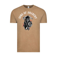 Vintage Coffee horror skull sons of anarchy Vintage Tee - ArtChic