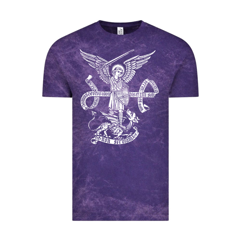 St Michael Archangel Catholic Angel Defend Us Vintage Tee by ArtChic | Teevron
