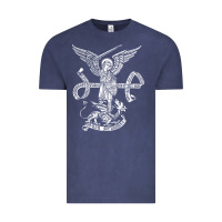 Vintage Denim st michael archangel catholic angel defend us Vintage Tee - ArtChic