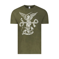 Vintage Olive st michael archangel catholic angel defend us Vintage Tee - ArtChic