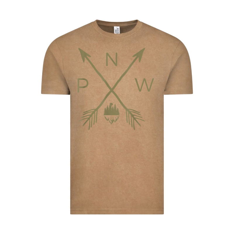 Pacific Northwest Mountain  Cool Pnw Pacific Northwest T Shirt Vintage Tee by ArtChic | Teevron