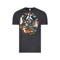 Vintage Black Puffin Rock gift for fans puffin rock characters Vintage Tee - ArtChic