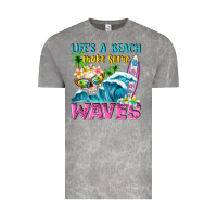 Cloud Rock Life's a beach make some waves Vintage Tee - NancyCooperArtShop