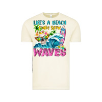 Vintage Arctic Life's a beach make some waves Vintage Tee - NancyCooperArtShop