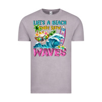 Vintage Zinc Life's a beach make some waves Vintage Tee - NancyCooperArtShop