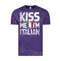 Cloud Purple Kiss Me I'm Italian Vintage Tee - ArtChic
