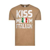 Vintage Coffee Kiss Me I'm Italian Vintage Tee - ArtChic