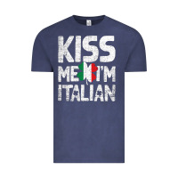 Vintage Denim Kiss Me I'm Italian Vintage Tee - ArtChic