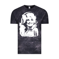 Cloud Black dolly parton distressed photo Vintage Tee - ArtChic