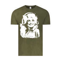 Vintage Olive dolly parton distressed photo Vintage Tee - ArtChic