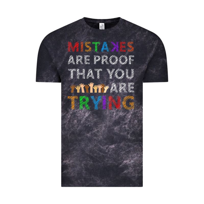 Mistakes Are Proof That You Are Trying Teacher Inspirational T Shirt Vintage Tee by StudioElite | Teevron