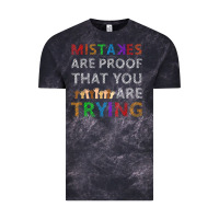 Cloud Black mistakes are proof that you are trying teacher inspirational t shirt Vintage Tee - StudioElite